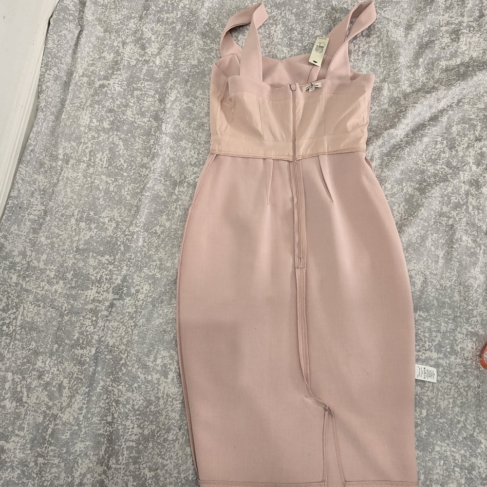 River Island Pink Cut Out Backless Midi Dress - Picture 11 of 12